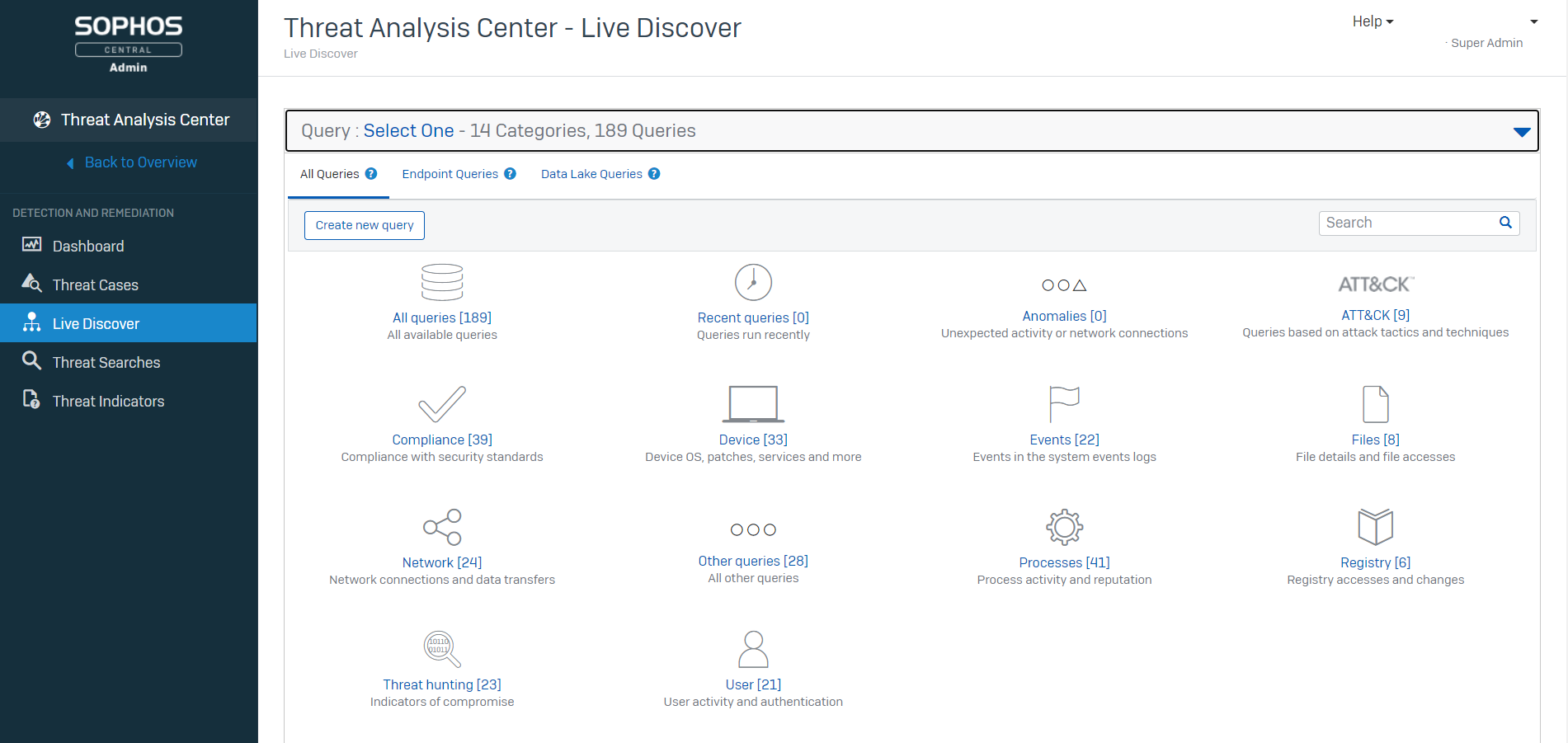 Sophos Central Live Discover Overview 2075