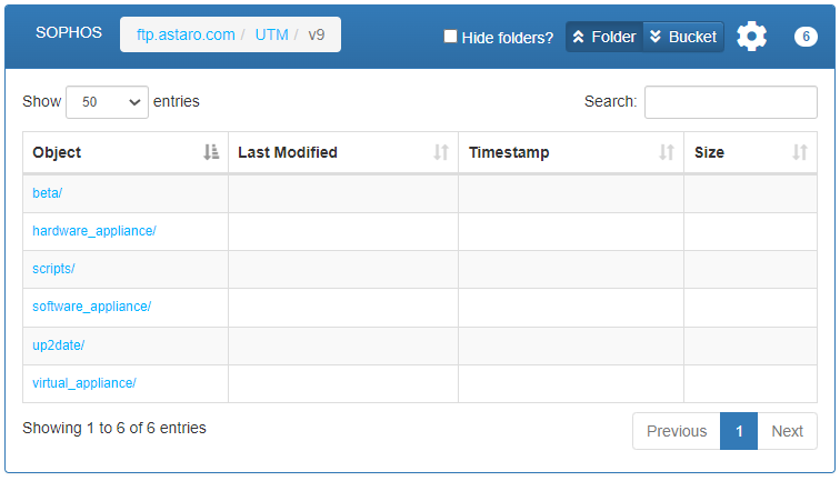 Sophos UTM: Access the newly designed Astaro FTP