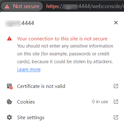 Sophos Firewall: Insecure connection to the web admin and captive ...