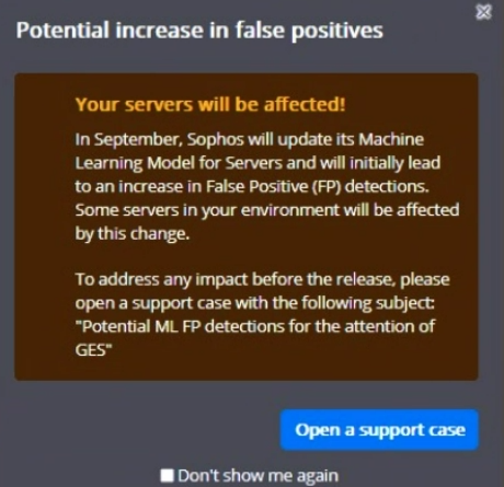 RESOLVED Advisory: Potential increase in false positives Notification ...