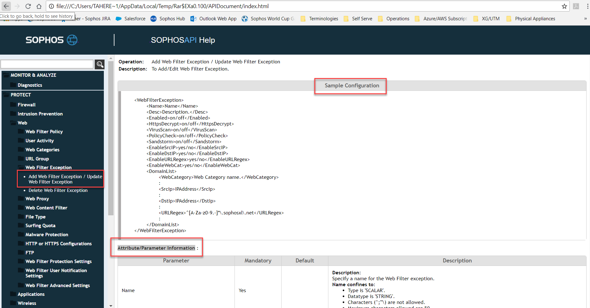 Sophos Firewall: Use API to import web exceptions