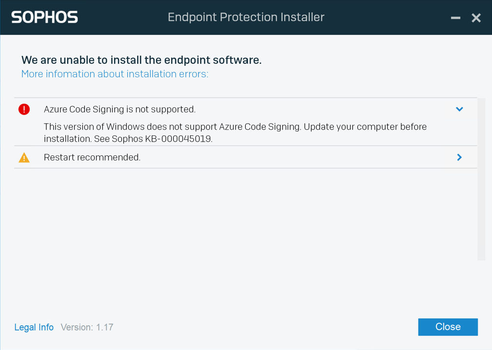 Central windows devices azure code signing changes
